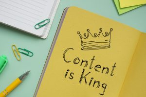 Content is king when it comes to online marketing